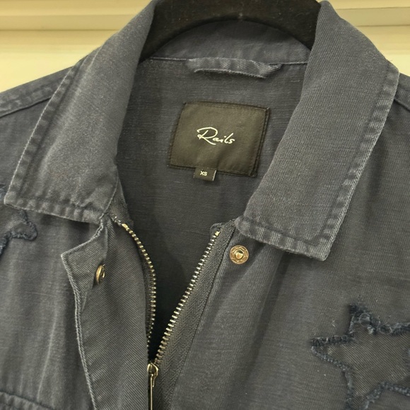 Rails Lancaster Jacket In Indigo Stars Size XS - Picture 6 of 11